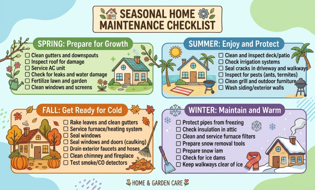Seasonal Home Maintenance Checklist